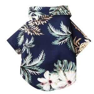 Aloha Tropical Print Dog Shirt Size Small